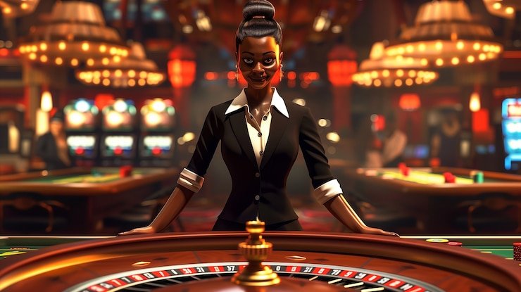 Live dealer table view showing multi-camera blackjack studio